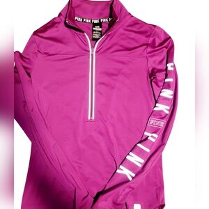 PINK QUARTER ZIP JACKET SIZE S